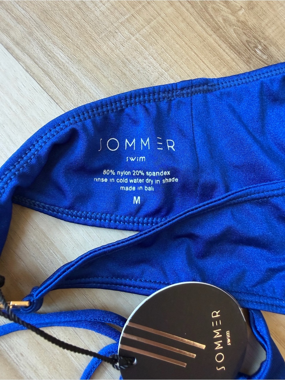 Sommer swim bikini in blue, M top S bottom, New with tags! - Picture 4 of 4